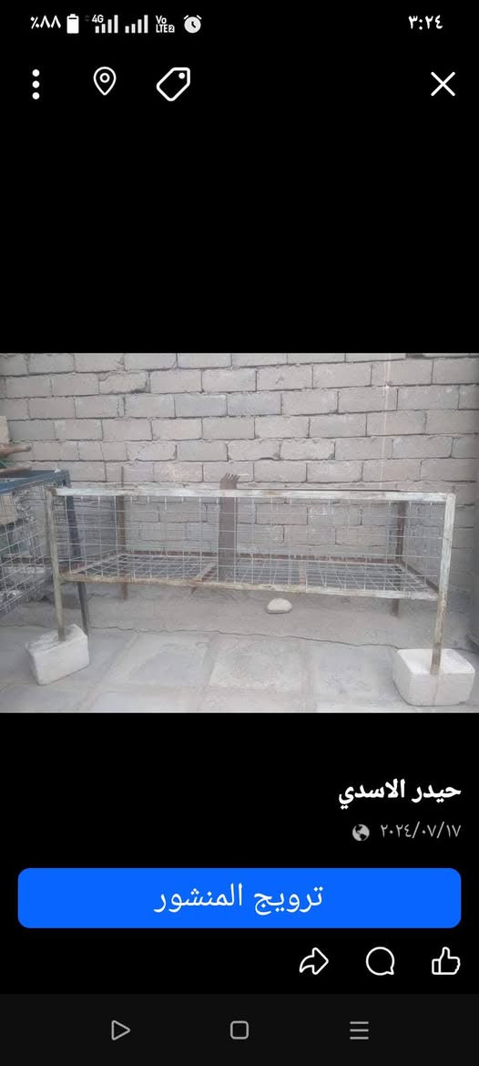 غراض محل لبيع هلاسه دجاج قفاصه دجاج شوايه دجاج شراي يجي خاص  ***********
