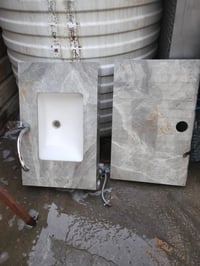 مغسلة مرمر • كاونتر مرمر • سخان شهر واحد