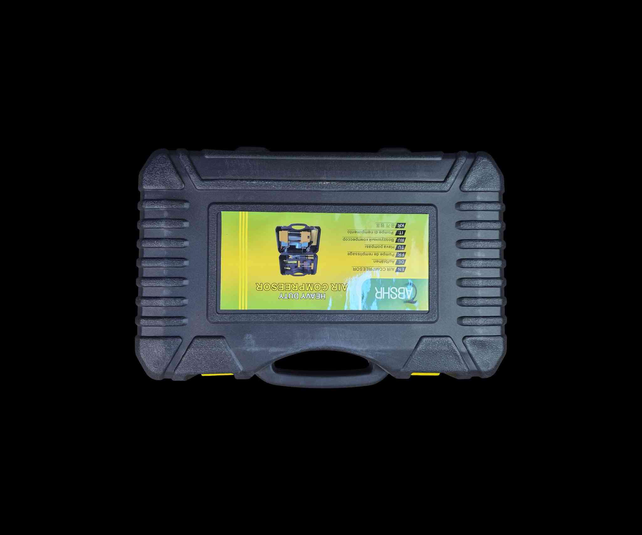 منفاخ اطارات (بلور) ثنائي السلندر مع عدة تصليح كاملة##### السعر 35الف التوصيل مجاني

الاستخدامات:

نفخ إطارات السيارات، الدفع الرباعي، الشاحنات الخفيفة، الدراجات النارية والهوائية.

نفخ الكرات والأغراض القابلة للنفخ (كرة، عوامة، ألعاب).

المميزات:

قوة عالية: يعمل على 12 فولت، 30 أمبير.

ضغط أقصى: 150 PSI

سلك طويل بطول 250 سم للوصول لجميع الإطارات بسهولة

محتويات الحقيبة:

منفاخ هواء ثنائي السلندر ABSHR.

خرطوم هواء أصفر حلزوني.

وصلة تشغيل عبر بطارية السيارة (مشابك + وصلة ولاعة).

عدة تصليح بنشر كاملة (مخرز معدني، إبرة إدخال، لواصق مطاطية + معجون، كتر، كماشة).

2 مفكات (مستقيم + نجمة).

رؤوس نفخ متعددة (كرات، أدوات هوائية).

كتيب إرشادات.

مناسب لجميع أنواع السيارات والدراجات،


**إذا كنت صاحب هذا الإعلان وتريد حذفه لأي سبب، رجاءا أرسل رسالة إلى الدعم الفني**