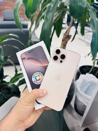 Iphone 16 Pro Max 256G ايفون 16 برو ماكس لون صحراوي تيتانيوم  ضمان ماس...
