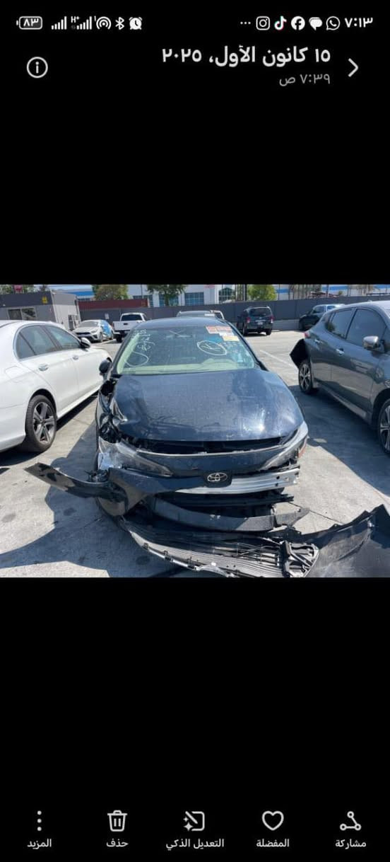 السلام وعليكم 
للبيع كورلا 24 مواصفاتLE المعروفه هاند بريك بصمه السيارة رادارات تحديد مسار قيادة ذاتيه زينون بلاد عالي ناصي محرك2000 السيارة ماشيه19 صار اقا شهر من دخلت 
صور حادثه مرفقه وسونار  برده جانبيه طاكه ايرباك فقط سعر السيارة150 بي مجال 
مكان السيارة بغداد خضراء العامريه لاستفسار ع الرقم اني مكلف بالنشر فقط لحد يراسلني اتصلو ع رقم ‬

‏‭0781 882 9721‬
