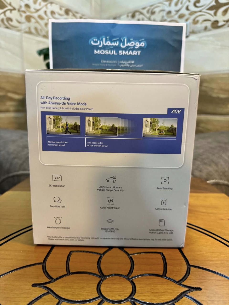 السلام عليكم
كاميرا مراقبة ماركة ezviz قوة 2K مع لوح طاقة شمسية ومدعمة بالذكاء الاصطناعي لكشف الاشكال البشرية والسيارات 
كامل ملحقات 
انطونا بيها سعر وبالعافية🌹


**إذا كنت صاحب هذا الإعلان وتريد حذفه لأي سبب، رجاءا أرسل رسالة إلى الدعم الفني**