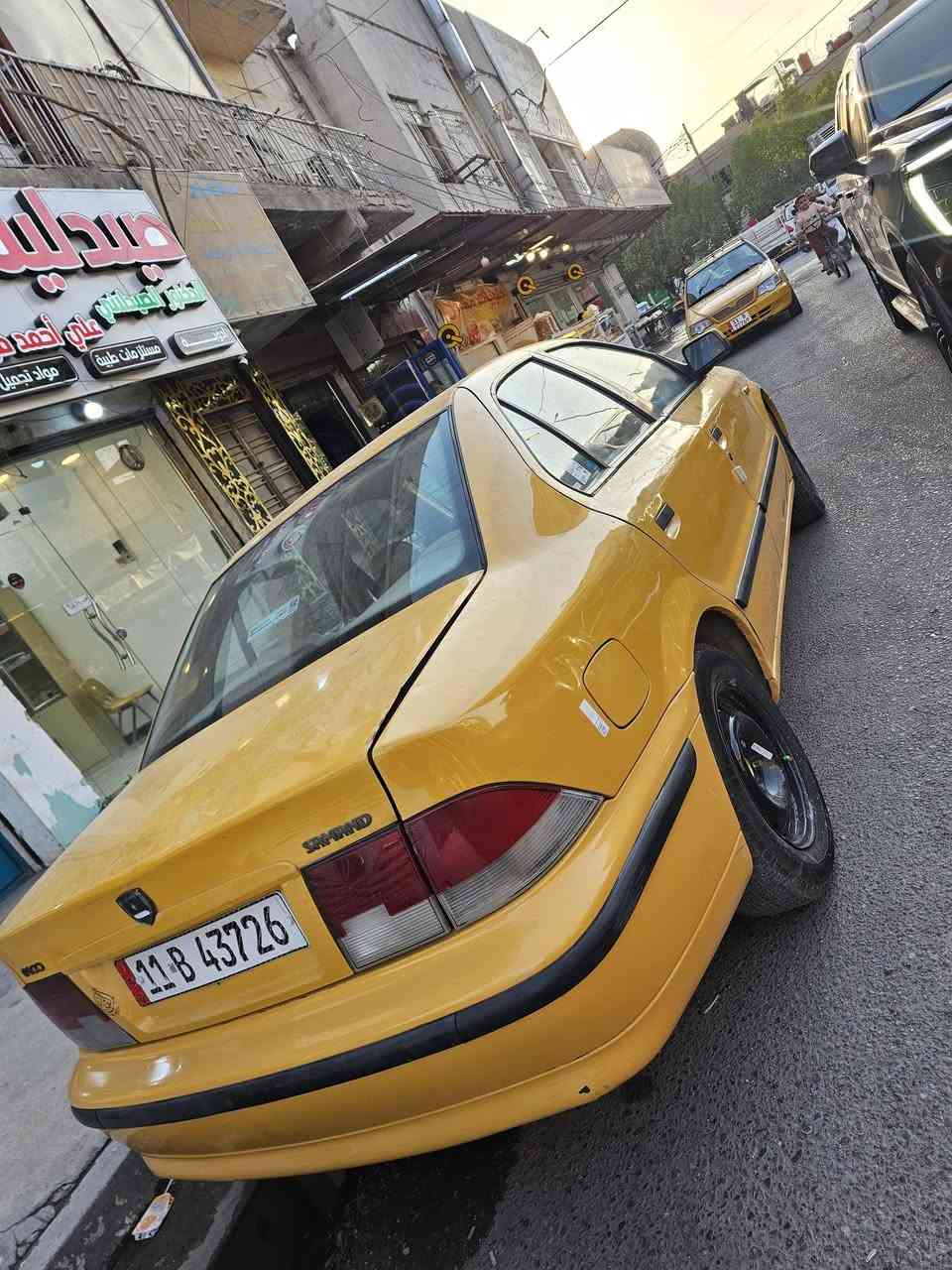 يالله سمند موديل ١١ مكفوله كفاله عامه سياره جديده. حيل ومصروف عليه. تخم تاير ويل  وصدر وباتري وعبوه وفيتبم. وصدر ودوشمه عامه نحله. تبريد ثلاجه. لضهر تبريد يبس لراس كهربا كله شغال مكينه بل فلينه جديده وكير جديد  تحويل ثاني يوم مصفره هيئه وغرامات. رقم وسنويه. جدد. لسياره تجي وتشوف كلش نادره بنضافته. ممشتغله تكسي عدي ابد مكان بغداد الحريه السعر ٣٧  ***********

