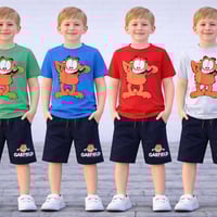 طقم ولادي • قطن ليكرا • مقاس ٣-١٠ سنين