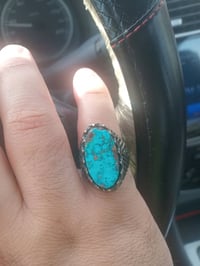 محبس فضة • حجر فيروز • تراثي