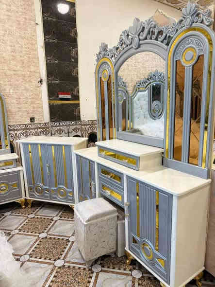 يعلن معمل ومعرض الجشعمي.  

عرض خاص ولفتره محدوده    اقساط
يوجد لدينا نضام منصة اقساط لمدة 18 شهر 

غرف نوم عراقي

احطاطة درجه اولى 

تتكون من 9 قطع 

صبغ حراري مرمري درجة اولى 

الخارج 6ملم.

والداخل 5 ملم معاكس ابيض طبيعي 

النرمادة شريطية على طول الباب 

الكنتور نظام قفايص فتح وشد 

السرير بلوك ٦ ارجل بلاويد 

طول السرير 200 سم 

عرض السرير 160 سم 

الضهر جرجوبه 

سعر النقد 3100 
سعرقصط4185 
 بشهر 180
على 18شهر

اضافات حسب الرغبة 👇👇👇👇
دوشك طبي درجة اولى ضمان 5 سنوات سعر / 135
العنوان الرمادي التأميم قادسيه الاولى شارع المشاتل قرب ركن المدينه للاستفسار اكثر راسل الصفحه او واتس اب
(***********) الرمادي
