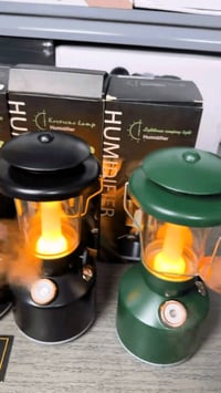 مبخرة فانوس مع مرطب هواء وإضاءة ليد (Lighthouse Camping Lamp Humidifie...