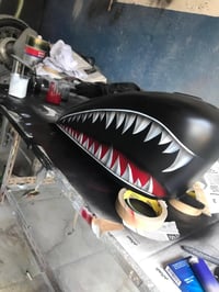 صبغ ووشم جميع انواع الدراجات  حسب طلب الزبون وهذا جانب من اعمالي    ال...