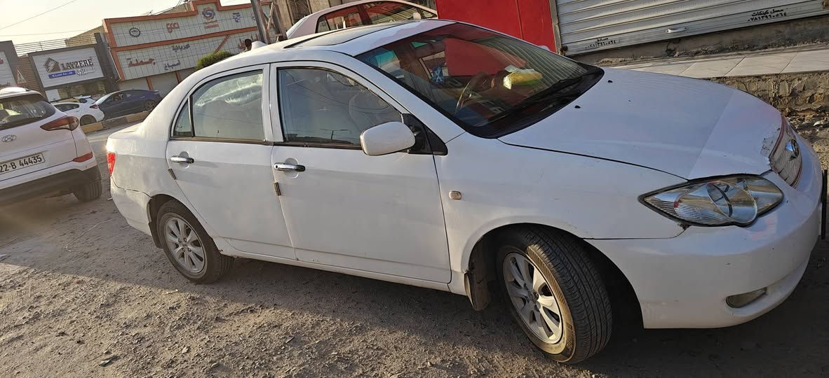 #للبيع
BYD f3 
موديل 2013 
_كير ومكينة كورلا بيكاتشو 1.800 جديد لا تبخير ولا تنقيص
_ رقم انگليزي سنوية لل 2033 باسمي 
_ مصبوغة عام ومكفولة من الحادث والغرق بيها ضربة بالجاملغ الخلفي  تخم تاير جديد  بگ لايتات جدد  مري جدد السيارة ترايك بيها وين مايعجبك السعر 60 وبيها مجال للشراي 
للاستفسار اكثر الاتصال على الرقم : ***********
