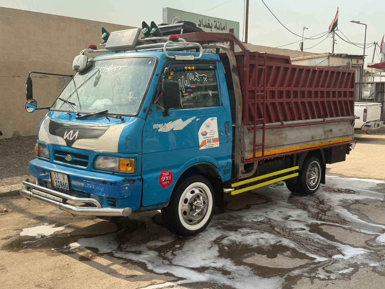كيا بنكو 96  رقم بغداد انكليزي اكسن مسكر ويالة مسكر  مكينة 3000 السيارة جاهزة عل اخير مال شغل السعر $53 وبيهة مجال رقم الهاتف *********** ولموشراي لا يتصل المكان بغداد العماري
