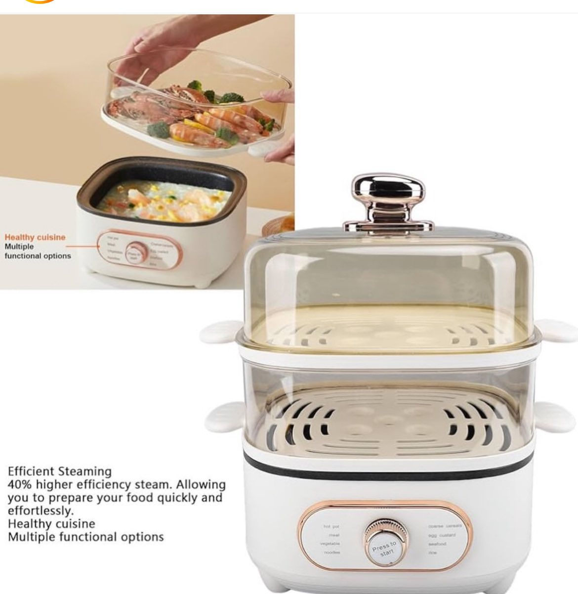 جدر طبخ بخاري حجم كبير طابقين كهربائي


**إذا كنت صاحب هذا الإعلان وتريد حذفه لأي سبب، رجاءا أرسل رسالة إلى الدعم الفني**