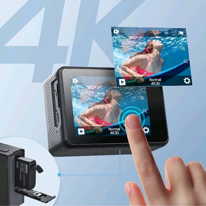 كاميرا أكشن Surfola SF530

بدقة 4K و 60fps | شاشة مزدوجة | مقاومة للماء | تصوير احترافي لكل مغامراتك.



.

التقط أروع اللحظات بجودة 4K مذهلة مع كاميرا Surfola SF530.

أهم المميزات: • جودة فيديو 4K فائقة الوضوح و60 إطارًا في الثانية لصور سلسة.
• شاشة مزدوجة (أمامية وخلفية) لتصوير سيلفي احترافي.
• مقاومة للماء حتى 40 مترًا لتجارب الغوص والرياضات المائية.
• مثبت صور إلكتروني (EIS) لتقليل الاهتزاز.

المواصفات: • دقة 24 ميجابكسل.
• اتصال Wi-Fi.
• بطاريتان قابلتان للشحن.

العلبة تحتوي على: • كاميرا أكشن SF530.
• بطاريتان.
• حافظة مقاومة للماء.
• جهاز تحكم عن بُعد.
• ملحقات متعددة.