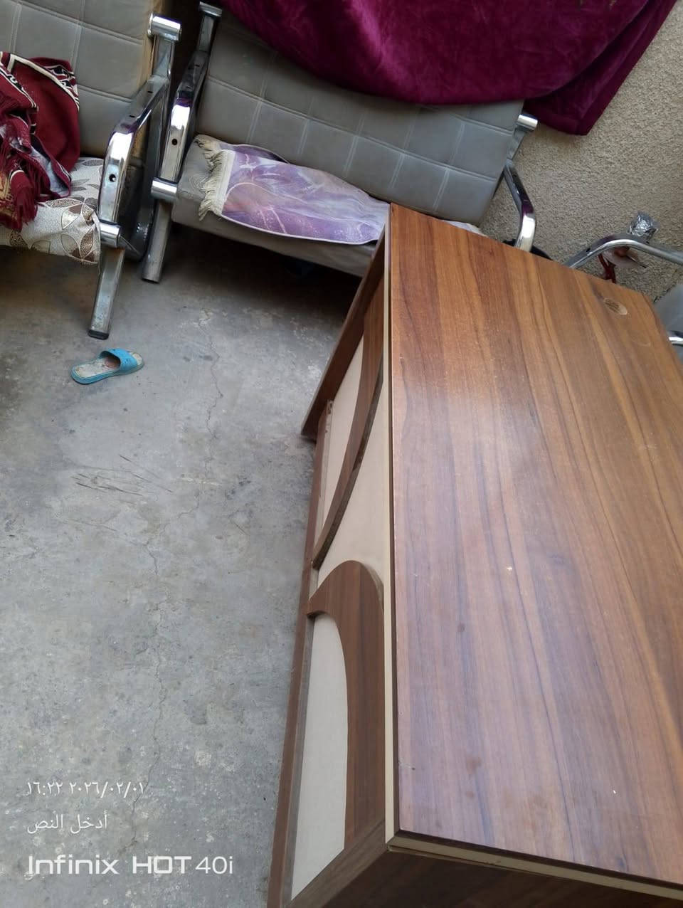 ســــــــــــلام عليـــــــــــكــم🙋‍♂️💖
(*مــكــــتــــــب ضـــــخــــم و" كــــرســــي*) 💁‍♂️❤✨

المــــكــــــــتـــــب بحــــالـــــة ممتازه جداً💗🌿

جــــــرارات هايـــــــدرولـــــيك 🔥❤️‍🔥🙆‍♂️

الســــــعـــــــر (100الـف🙇‍♂️💖✨) 

عــــــــــــــــنـــــــــــوان: بغداد» الغزالية» شارع15 هياكل

رقــــــــــم الواتساب +سيمكارت : *********** اثير💖
