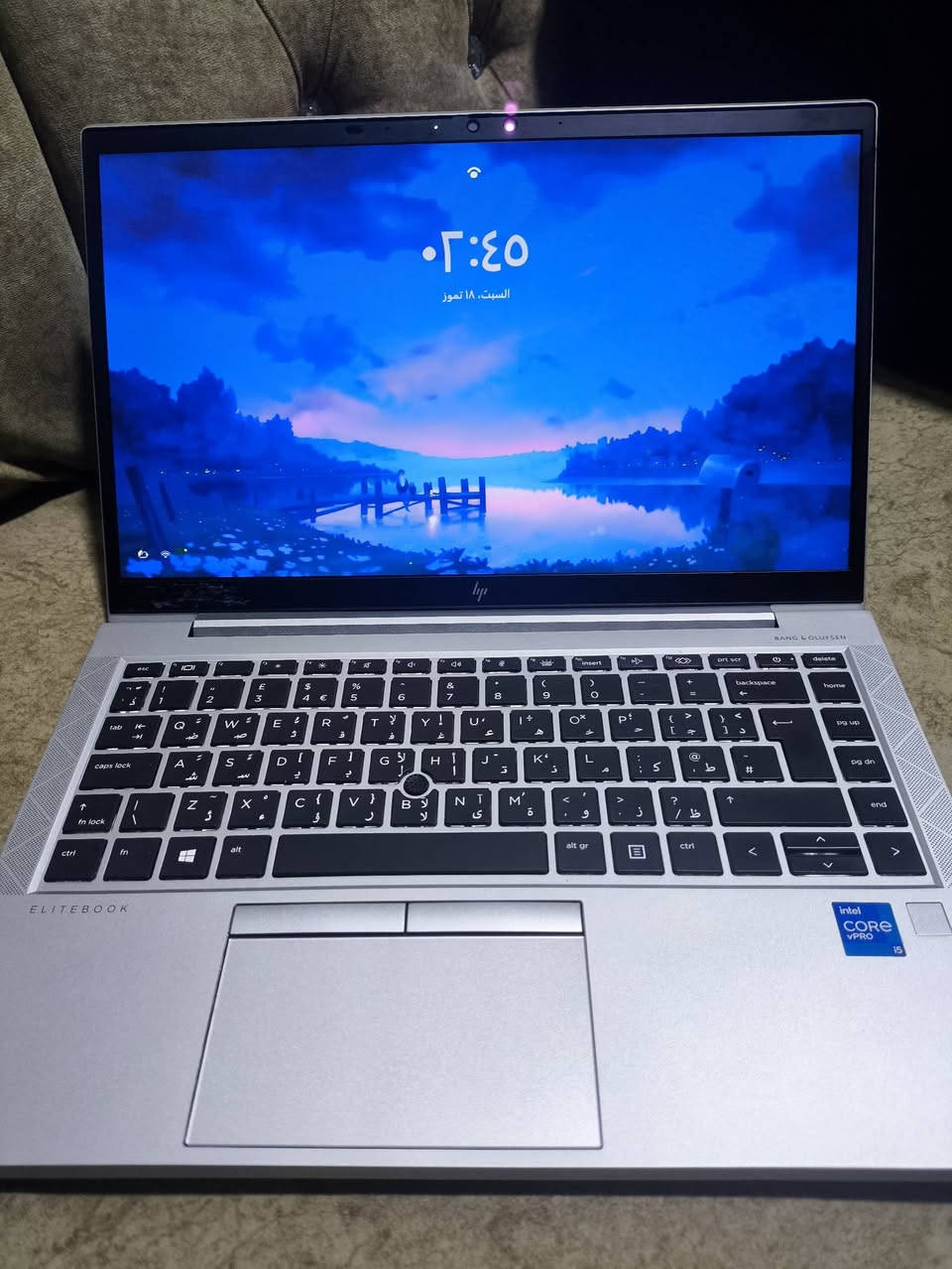 حاسبة من نوع hpجيل ال 11 مستخدم نظيف جدا ما مستخدم هواي. اسم الحاسبة DESKTOP-67IP4A2
HP EliteBook 840 G8 Notebook PC

المعالج: 11th Gen Intel(R)

Core(TM) i5-1145G7 @

2.60GHz

كرت الشاشة مدمج مع المعالج: Intel(R) Iris(R) Xe Graphics 8GB. 

الرامات:  8GB DDR4.

التخزين: 256GB. 

الشاشة: FULHD IPS. وبيها بصمة اصبع

وتعرف على الوجه face ID

الحاسبة من فئة الاعمال

الهندسية القوية وتدعم ال WIF6

البطارية سلمية تدوم 6ساعات

وتتوفر بيها منافذ شحن عادي وType-C 2

السعر: 550الف وبيها مجال 

الرقم: ***********
