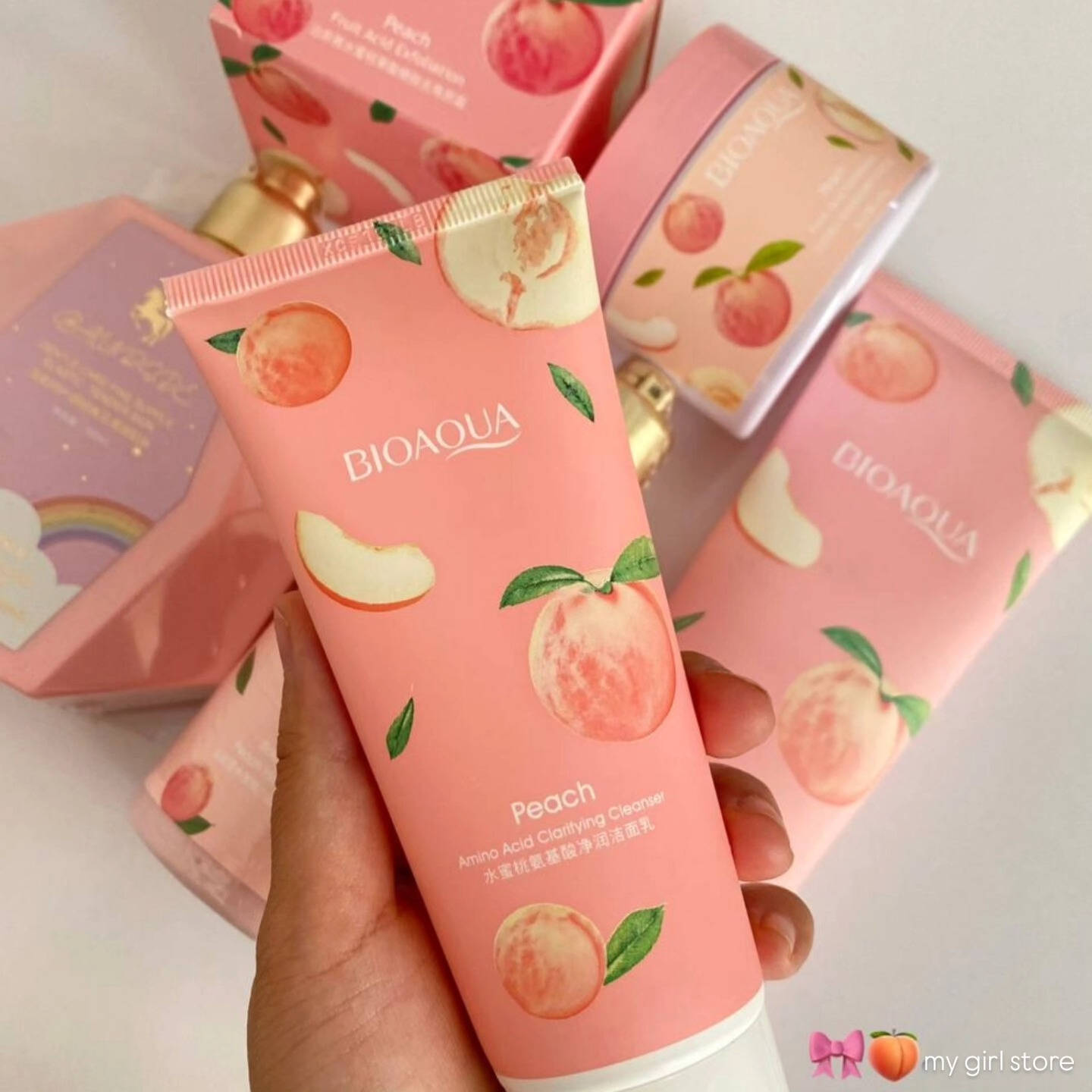 روتين العناية بالبشرة بالخوخ 🍑
يشمل:
غسول رغوي للوجه
ملح الجسم (يعمل كمقشّر، يزيل السواد والتصبغات من الجلد ويساعد على تفتيح البشرة)
سكراب للجسم (يزيل خلايا الجلد الميتة) مناسب للاستخدام أثناء الاستحمام
لوشن الخوخ ولوشن اليونيكورن (مرطّب وملطّف للبشرة ويعطّر الجسم)
يساعد على إزالة جلد البطة ومناسب للاستخدام بعد الاستحمام 
السعر 12 الف دينار للمجموعة
يتوفر،توصيل 
#new #fypage #explore #العيد #رمضان_كريم


**إذا كنت صاحب هذا الإعلان وتريد حذفه لأي سبب، رجاءا أرسل رسالة إلى الدعم الفني**