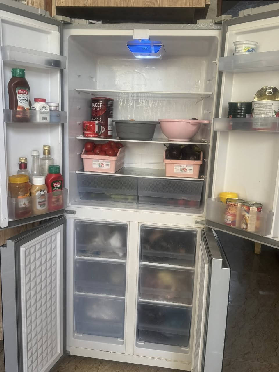 ثلاجة جنرال برافو نضام مجمده وثلاجة تحتوي ع 4 أبواب نضيفه أخت الجديده مكانهه بغداد صالحية قرب المتحف العراقي سعرهه 550وببهه مجال بسيط


**إذا كنت صاحب هذا الإعلان وتريد حذفه لأي سبب، رجاءا أرسل رسالة إلى الدعم الفني**