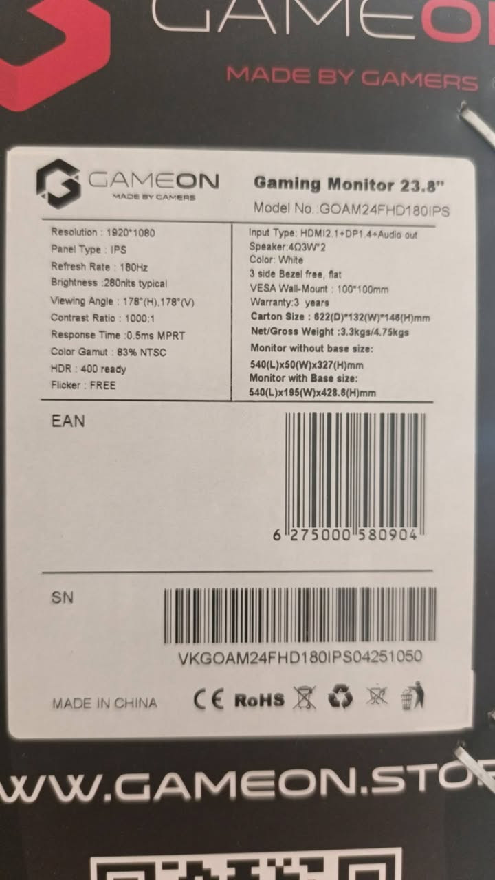 شباب شاشة و ميز و سماعة و جوستك
الشاشة : 
نوع  game on
منفذ ال hd  يدعم 2.1 و دسبلاي 
FHD  حجم 24  و RGB  سرعه الاستجابة 0.5 الشاشة جديدة الجيس مالتها بعدة ما شايله استخدام قليل 
سعرها 175 الف وبيها مجال
الميز سعره 20 الف
السماعه نوع اونيكوما X22  الي يحب يبحث عنها 
و الجوستك تجاري سعرها 8 الف 
مكاني ديالى بعقوبة تقاطع القدس ***********
