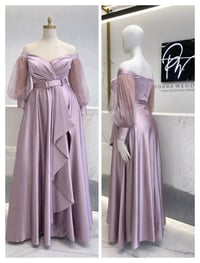 فستان ستن • مقاس ٤٠-٤٤ • نظيف جداً