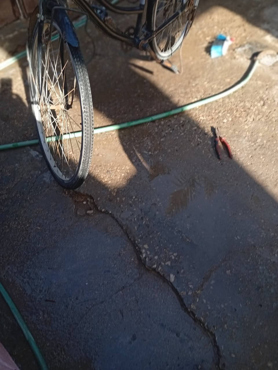 بايسكل للبيع السعر 50 قفل بس الزنجيل يحتاجله تگصير العنوان الديوانية حي الحضارة الرقم *********** أو التواصل على الصفحة
