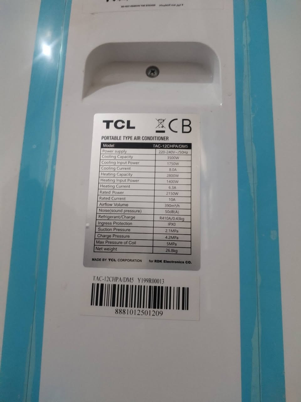 السلام عليكم
سبلت متنقل طن واحد ماركه TCL مشتغل شهرين تبريد ثلج السعر ٣٠٠
***********
