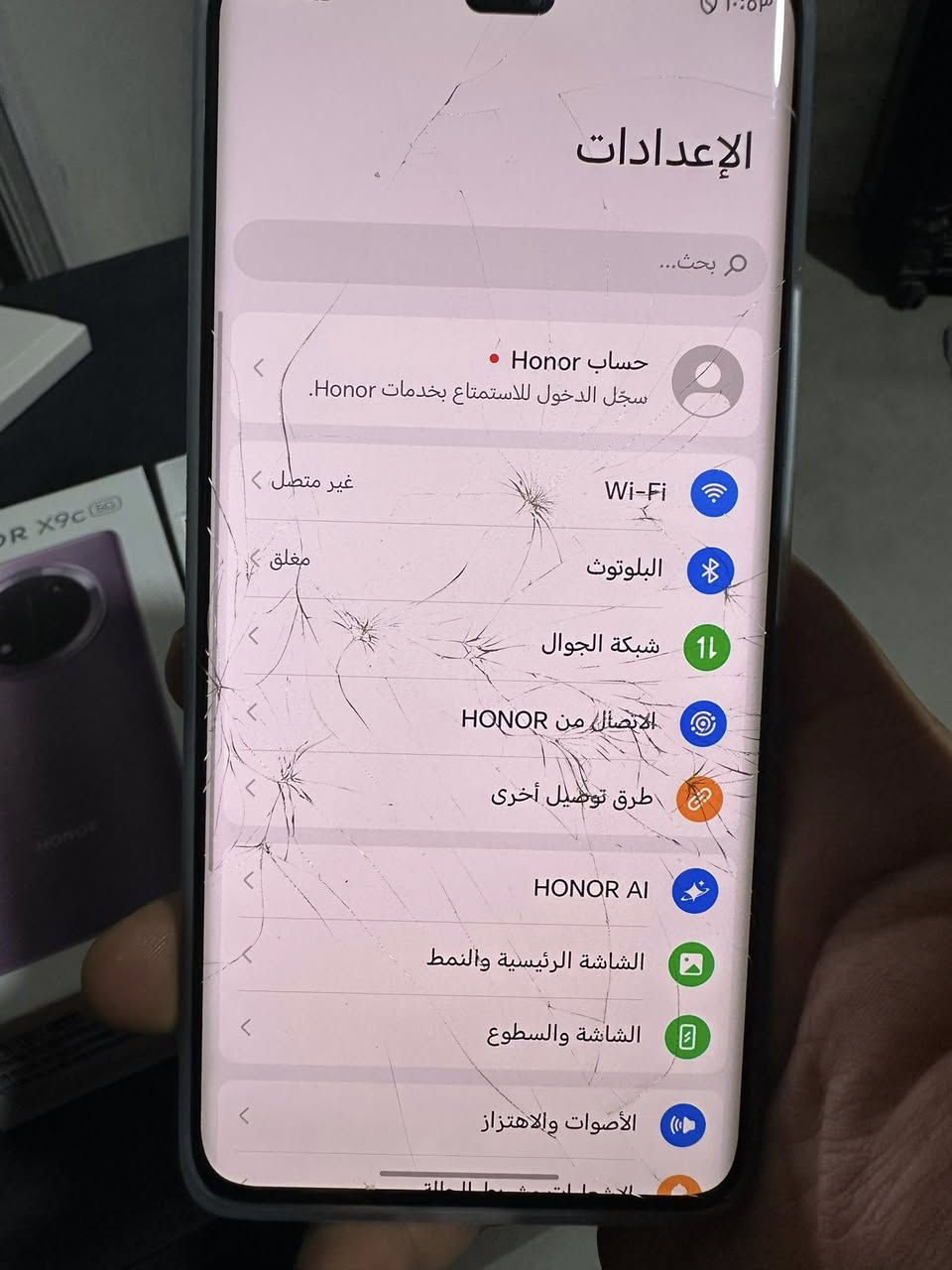 السلام عليكم
للبيع هونر x9c. G5
ذاكره 256
عشوائيه ١٢ -٨
الجهاز استخدام قليل 
الشاشه بيها فطور خفيفه مو كلش مئثره
سعر ١٨٠ وبي مجال 
مكان منصور 
هاتف ***********
