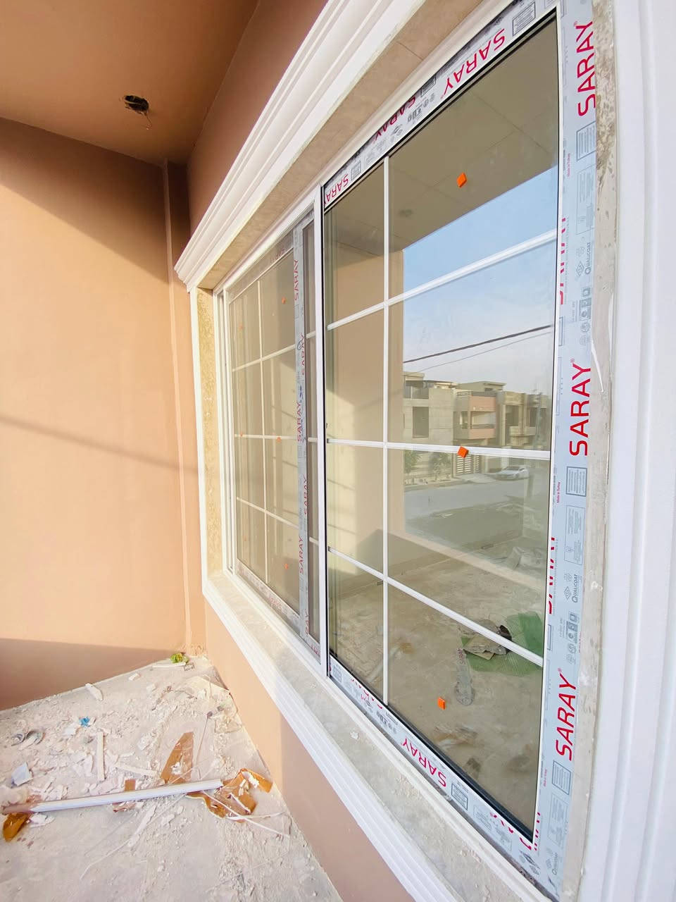 تم انجاز دار شبابيك المنيوم سلايد ابيض تركي المنشأ ( سراي ) 🇹🇷
وابواب pvc ابيض تركي المنشأ 
معمل السدن 
موصل صناعة ابواب وشبابيك الكرامة  
***********
***********
