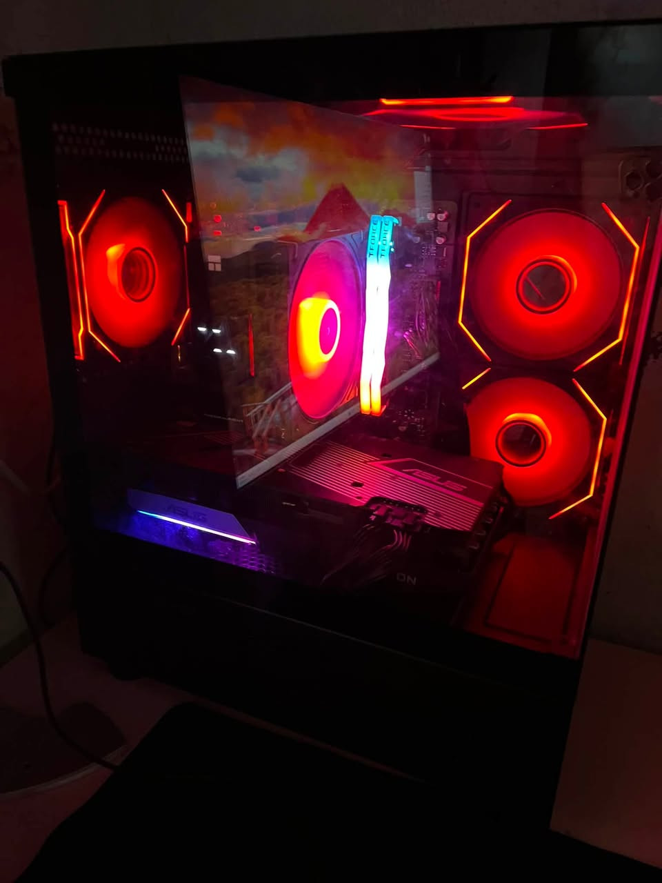كيس البيع
Amd R 5 7 600x
Amd RX6700xt asus tuf gemng 
por750w
M.2 1t gn4
مبرد هواي زت ماتك  بي شاشة 120
B650m 
RAM DDR5 2 16gb 6000hz 

السعر مليون 1400
بغداد سبع قصور
هاذا رقمي عل واتساب ***********
