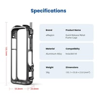 ‎ معدني احترافي لكاميرات الأكشن (Action Camera Metal Cage) اتصل للحجز ...