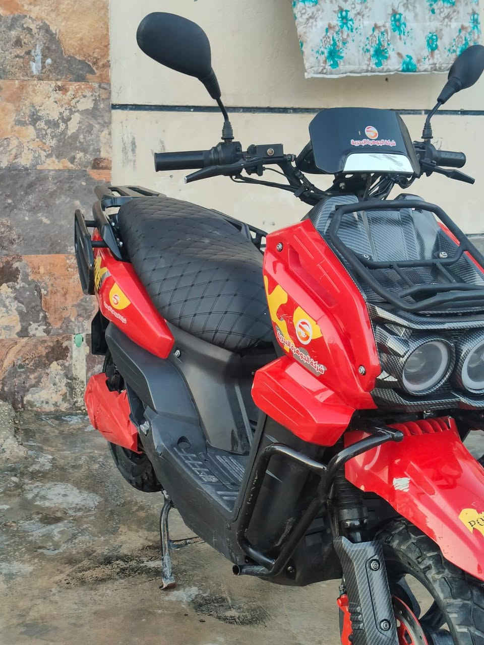 دراجه شحن اباجي جديده بطاريات جديد قبل 10 ايام تبدلان البطاريات  المسطره عدد 6 اي نقص ماكو السرعة الحقيقيه 90 كليو متر ويز ابيع  السعر 900 الف وبيها مجال معروف سعرها 1500/000 مليون وخمسمائة ألف عندي الوصل بغداد ***********
