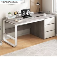 ميز مكتبي • هيكل معدني • توصيل