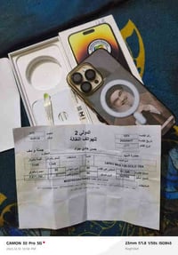 أيفون 📲 14برو ماكس وتر برو جهاز شخط واحد مابيه نضيف كلش بطاريه 91 %كما...