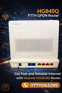 � راوتر هواوي HG8245Q الأصلي 🔥 سرعة ثابتة • أداء عالي • اعتمادية تامة ...