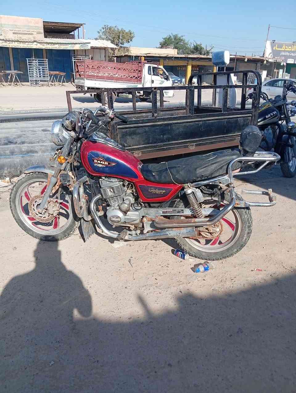 السلام عليكم شباب دراجة للبيع موديل 2016اوراق كاملة مكينة ناعمة وحلوة عوزهة ترتيبات سعرهة 450وبيهة مجال الشراي اتصل مكلف بلنشر***********
