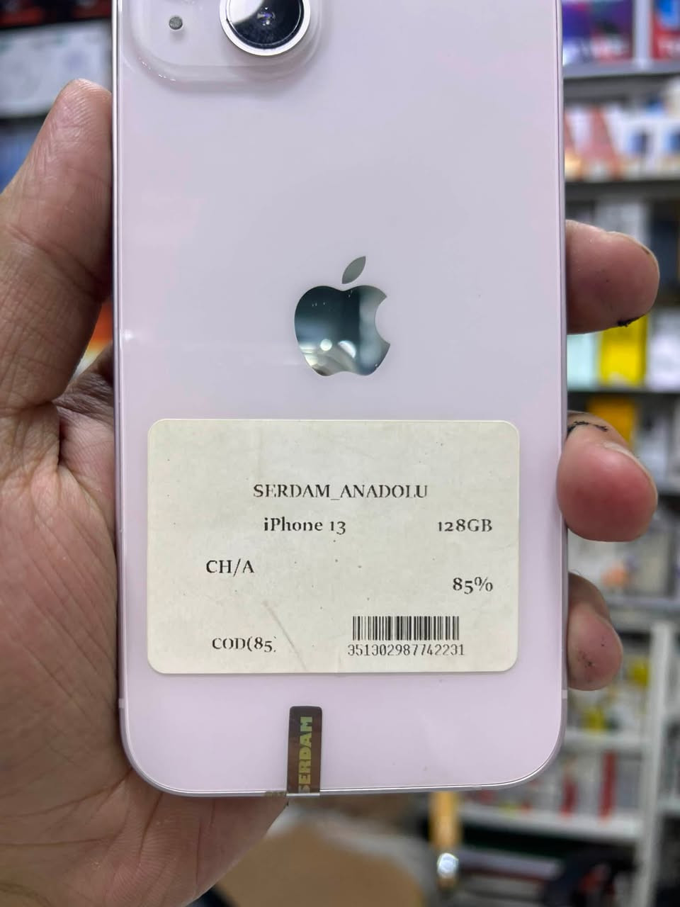 📱 iPhone 13 

✨ المواصفات:
🔹 السعة: 128 GB 
🔹 نسبة البطارية: 85% 🔋
🔹خطين دبل شريحه 
🔹 نسخة الشرق الأوسط
🔹 الملحقات: بدون 
🔹 الجهاز بحالة ممتازة، نظيف وجاهز للاستخدام.

💥 السعر 🔥🔥🔥
📩 راسلنا لمعرفة السعر 

✅ متوفر الآن لدى علاء للهاتف النقال

♻️ كما نشتري جميع الهواتف المستعملة بأفضل الأسعار مع تقييم فوري ودفع نقدًا.

💳 ويتوفر لدينا التقسيط لحاملي:
✔️ ماستر كارد الرافدين
✔️ ماستر كارد الرشيد

📍 العنوان:
واسط – الزبيدية – الفلكة، مقابل منفذ أروك
علاء للهاتف النقال

📞 للاستفسار أو الحجز أو مراسلتنا عبر واتساب:

📲 ***********
📲 ***********
