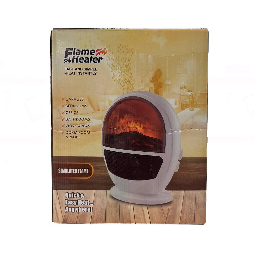 � مدفأة فاخرة بتصميم لهب واقعي – دفا وجو بنفس الوقت! 🔥

حوّل برودة الشتاء إلى دفء مريح مع هذه المدفأة الأنيقة ذات التصميم العصري الشبيه بالكبسولة الفضائية.
تجمع بين حرارة قوية وإضاءة لهب ثلاثية الأبعاد تمنح المكان لمسة دافئة وفاخرة.

✨ المميزات:
	•	🔥 تأثير لهب واقعي يخلق أجواء مريحة وساحرة في أي غرفة.
	•	💨 تسخين سريع بفضل شبكة التدفئة الأمامية عالية الأداء.
	•	🔇 هادئة جدًا – مناسبة لغرف النوم والمكاتب.
	•	⚡ استهلاك منخفض للطاقة مقارنة بالمدافئ التقليدية.
	•	🔒 آمنة ومزودة بقاعدة ثابتة تمنع الانزلاق ومؤشر تحذير.
	•	🎨 تصميم أنيق يضيف لمسة ديكور حديثة لأي مساحة.

💡 مثالية لـ: غرف النوم – الصالات – المكاتب – الكافيهات – الديكور الشتوي.

✨ دفا… وذوق… ونور لهب يخلي الجو أحلى