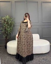 دشداشة نسائي • خامة كريشة • فري سايز لحد ٨٥ كيلو