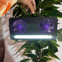 مروحة مزدوجة • يو إس بي • إضاءة LED