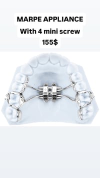 Marpe appliance with 4 mini screw 155$ 07503723331