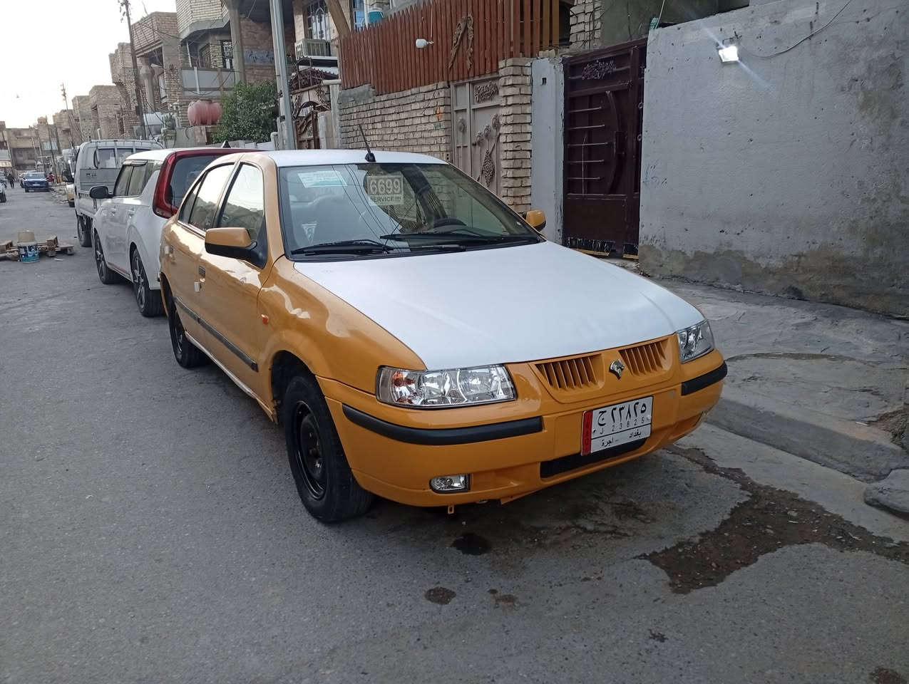 سلام عليكم سمند للبيع موديل 10السياره جاهزه كير محرك تبريد تخم تاير كهربائيات صدر امامي خلفي جديد سياره بلاديه لاضربه ولا صبغ ترايك وين ما يعجبك سنويه صاقطه تحويل مباشر السعر 28العنوان بغداد المدينه ***********
