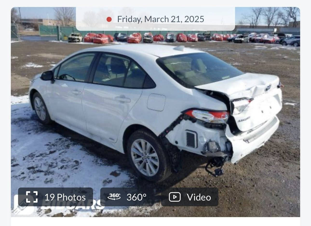 كورلا امريكي هايبرد
2024 Le ( حادثها خلفي بسيط )
ماشية 21 الف 
محرك 1800 
كفالة عامة صبغ بارد تصليح شخط 
رقم بغداد بأسمي 
بصمة ذكية
قيادة ذاتية 
تحديد مسار 
مانع انزلاق 
مانع اصطدام
تحكمات ستيرن 
Auto hold
4 منافذ شحن
السيارة مصروف عليها 
دوشمة وعازل حراري 
واتساب موجود 
***********
