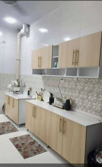 كاونتر خشب • خزائن