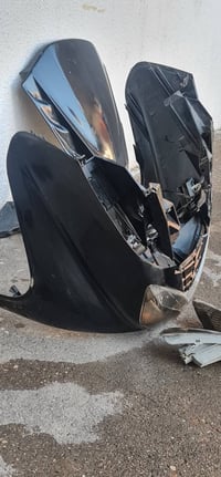 بجم كامل مع اشاير ومع لايتات مال دراجه ماجسته ملي جراند اس 400 نظيف كل...