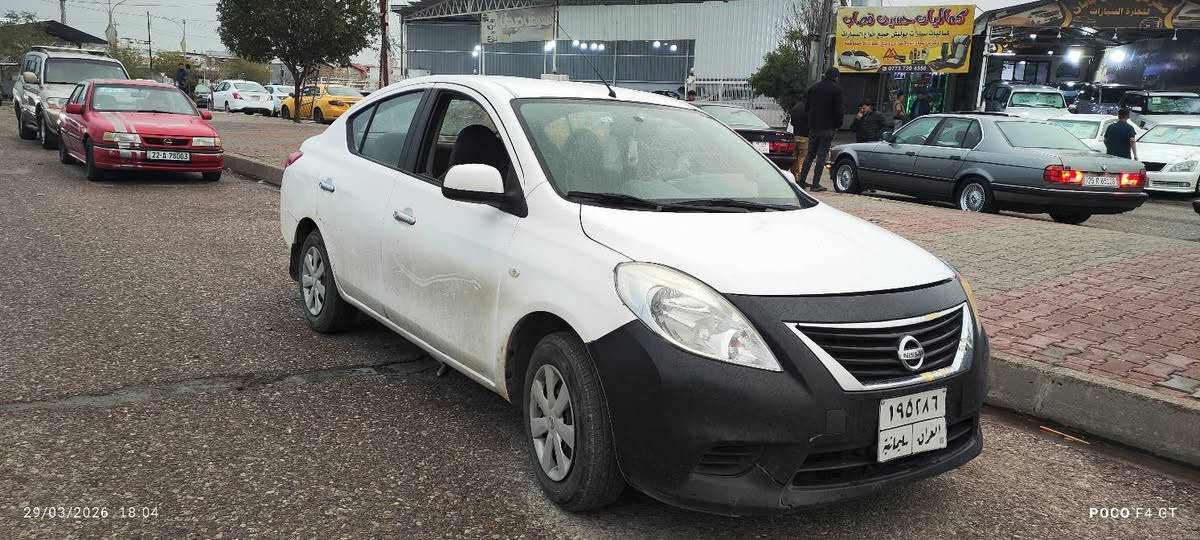 نيسان صني موديل 2013 دفتر بنزين بي رقم سليمانيه مكان كركوك رقم صاحب سيارة *********** سعر 75 دكوك, كركوك
