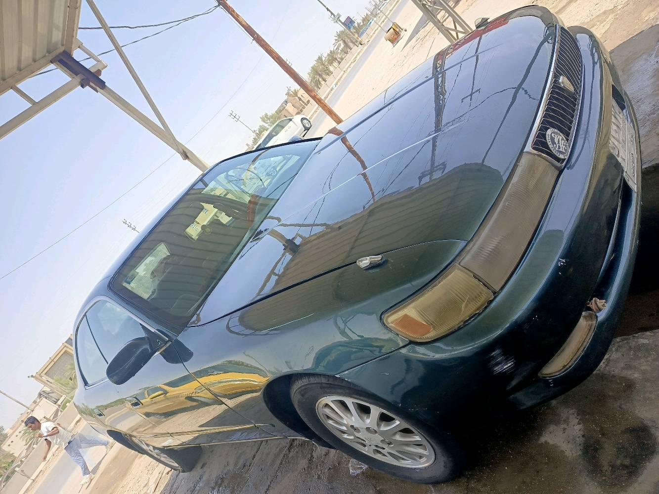 شيزر رقم بغداد مالك نجف 
مكفولة من الكص ونقل والضربة 
تبريد شغال كهربائيات كلها بلادي شغاله موديل 1995
السعر 55