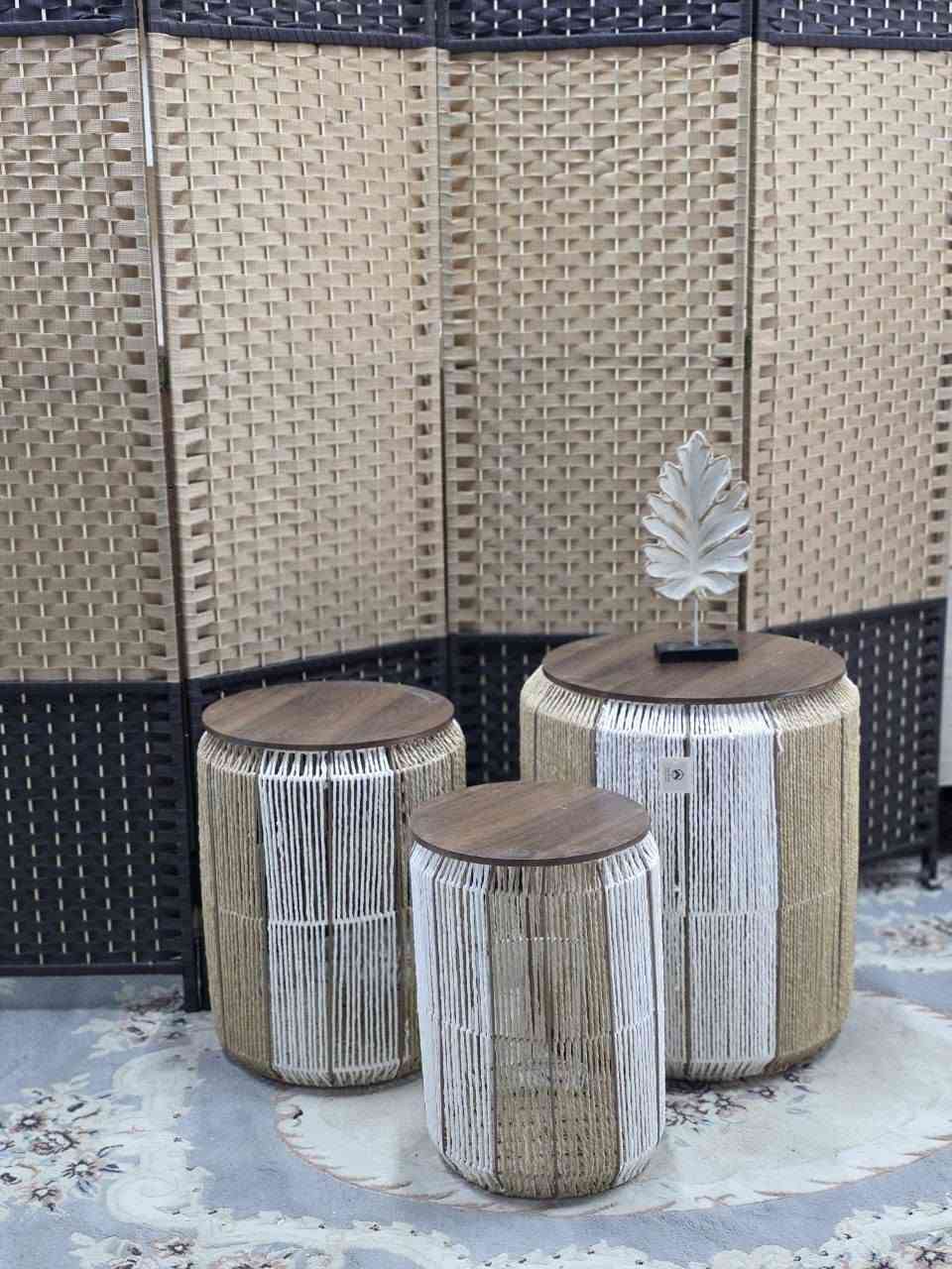 طبلات بوهيمي ثلاثي بتصميم عصري وأنيق ✨
🔥 أضيفي لمسة دفء وجمال لصالتج بأحدث موديلات البوهيمي 🔥
✔️ تصميم أنيق يناسب مختلف الديكورات
✔️ 3 قطع بأحجام عملية
✔️ خامات قوية وتشطيب مرتب
✔️ مناسبة للضيافة والديكور اليومي


**إذا كنت صاحب هذا الإعلان وتريد حذفه لأي سبب، رجاءا أرسل رسالة إلى الدعم الفني**