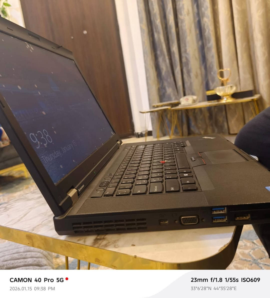 لابتوب  lenovo Think pad T530 
‏الحاسبة جدا رائعة ومواصفاتها عاليةسعة التخزين, 256 
‏تحتوي على كاميرا وشاحنات الاصلية كاملة و للأستفسار اكثر التواصل على الرقم *********** 
‏السعر 145 والسعر قابل للتفاوض  ومعها ماوس سلكي
