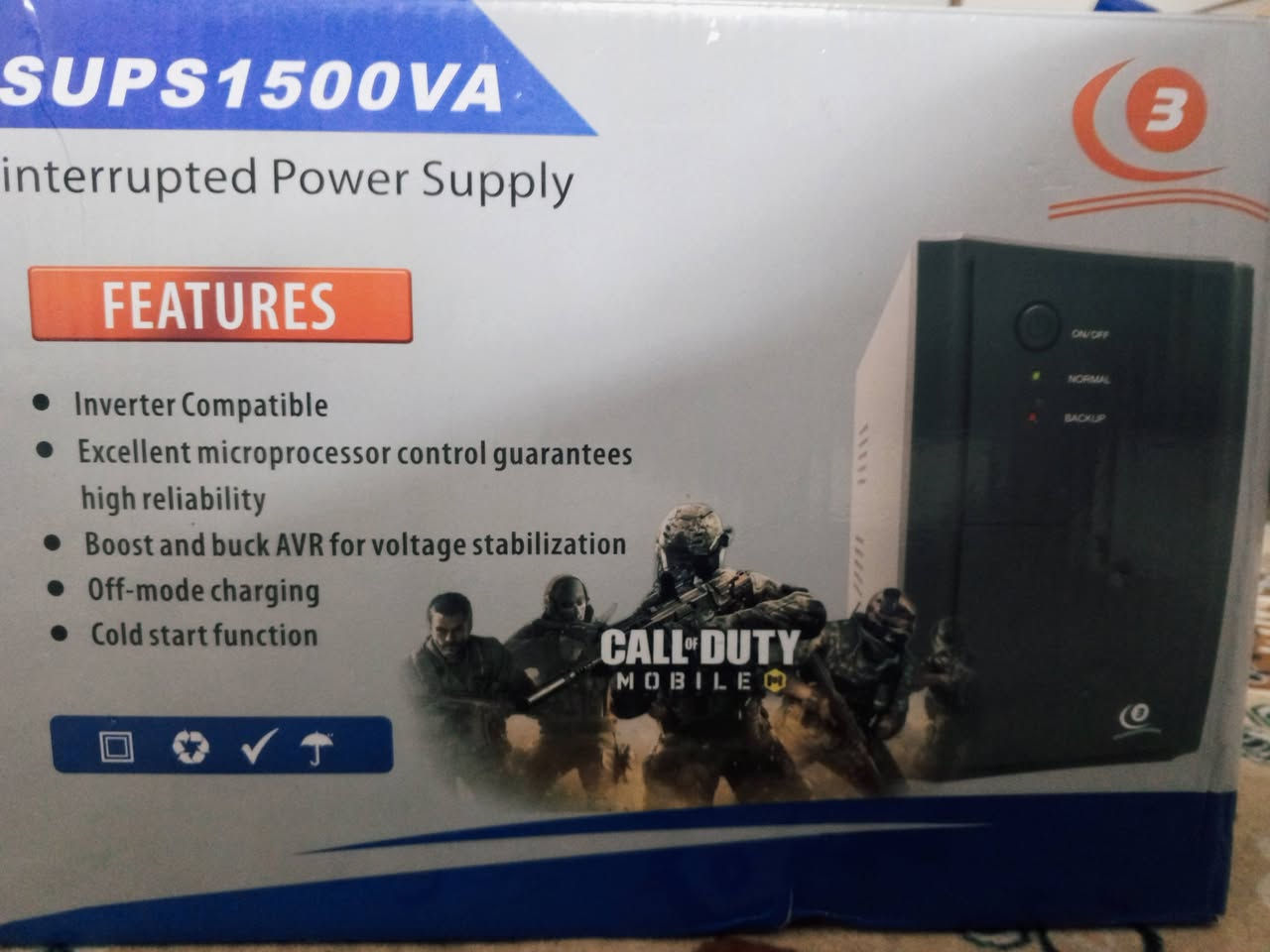 سلام عليكم FS UPS1500 
اخو جديد مستعمل قليل 70 وبي مجال 
*********** بغداد ومتوفر توصيل داخل بغداد
