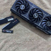 كرت شاشة 9070XT • رام ٣٢ جيجا ٦٠٠٠Hz • Samsung 990 PRO 1TB