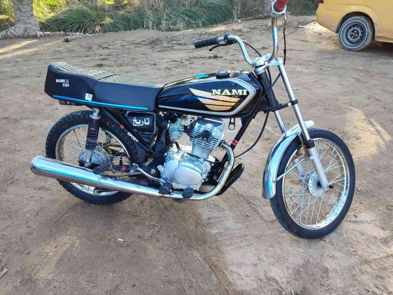 سلام عليكم دراجه شاصيه نامه   والغراض كله نامه والمكينه نامه شلامجة موديل 25 والغراض كله 25  #اوراق اصولي دراجه نصبته كدامك #السعر 800 وبيه مجال خاص متوفر رقم موبايلي ***********‬‏
