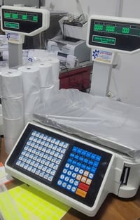 ميزان رقمي • طباعة ملصق • قارئ باركود